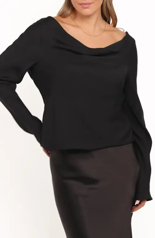Vinita Cowl Neck Long Sleeve Top by Petal & Pup