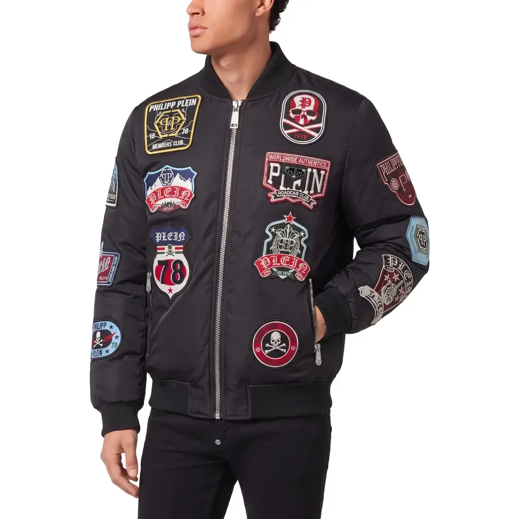 Nylon Bomber Patches by PHILIPP PLEIN
