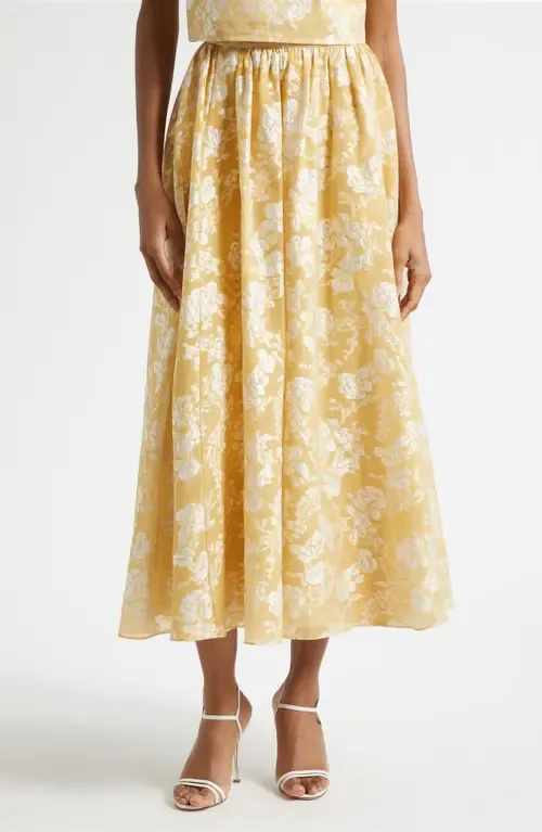Ruth Floral Jacquard Skirt by Cinq à Sept