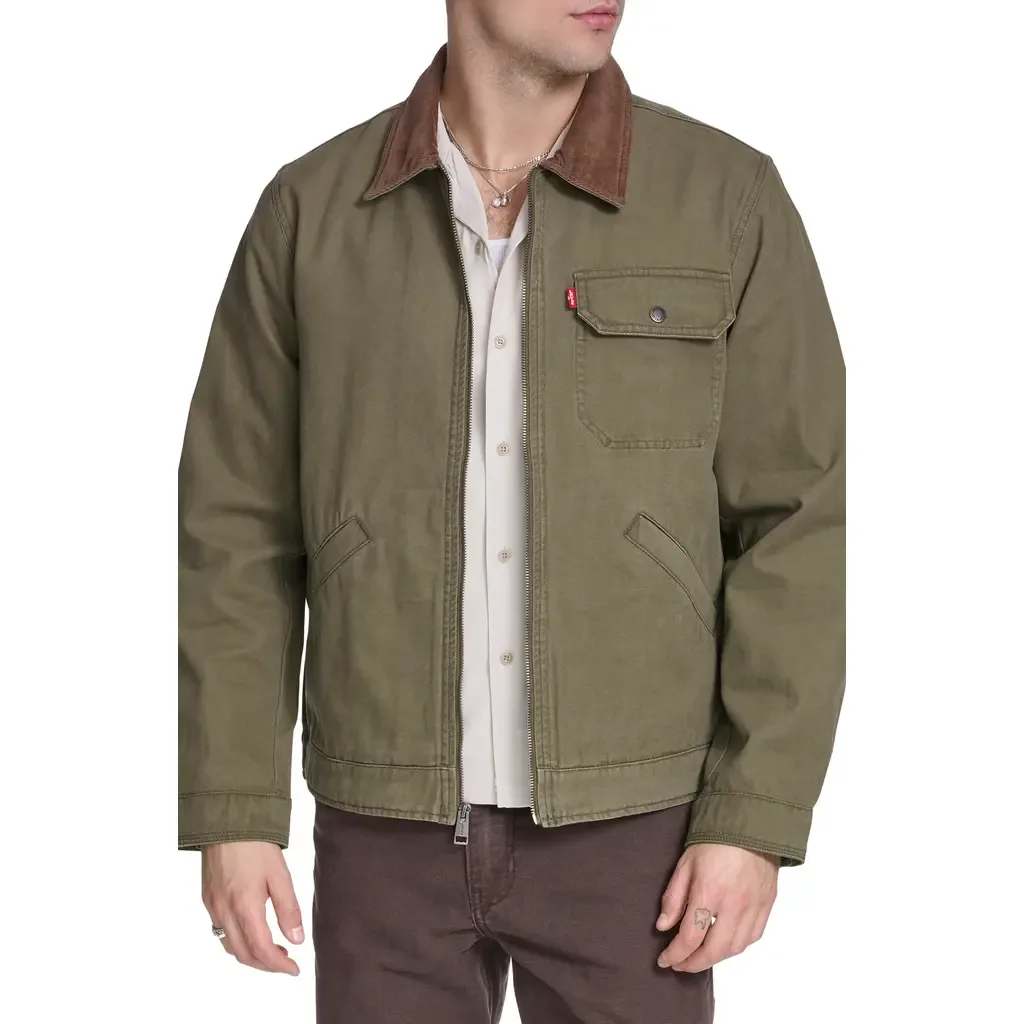 Lightweight Cotton Twill Utility Jacket
