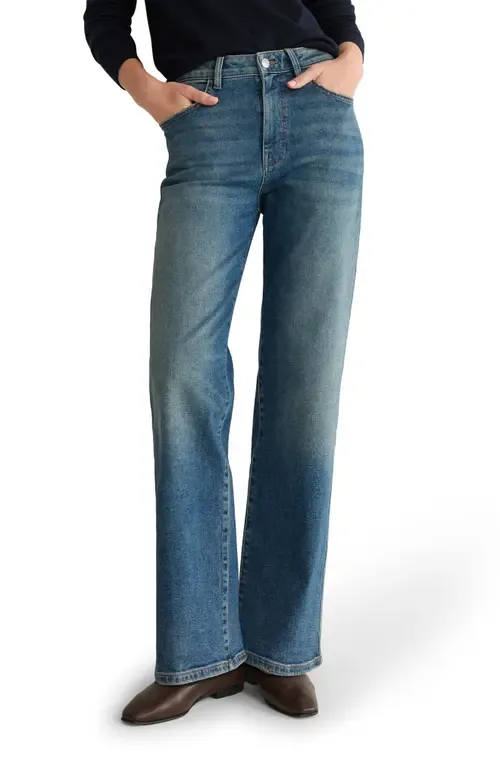 SAT'90s High Waist Relaxed Straight Leg Jeans by WARP+WEFT