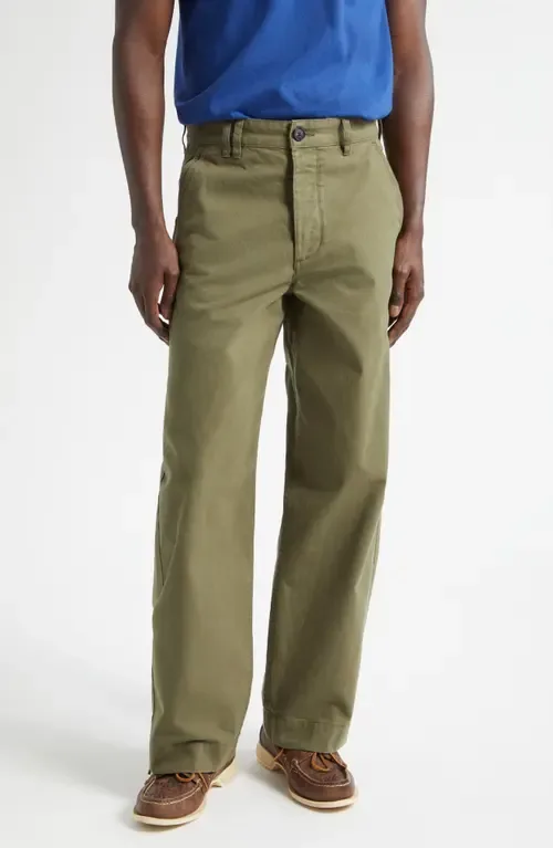 Double Pocket Buckle Back Chinos by Noah