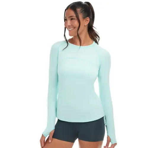 Sun and UV Protection Drawstring Crew Shirt by BloqUV