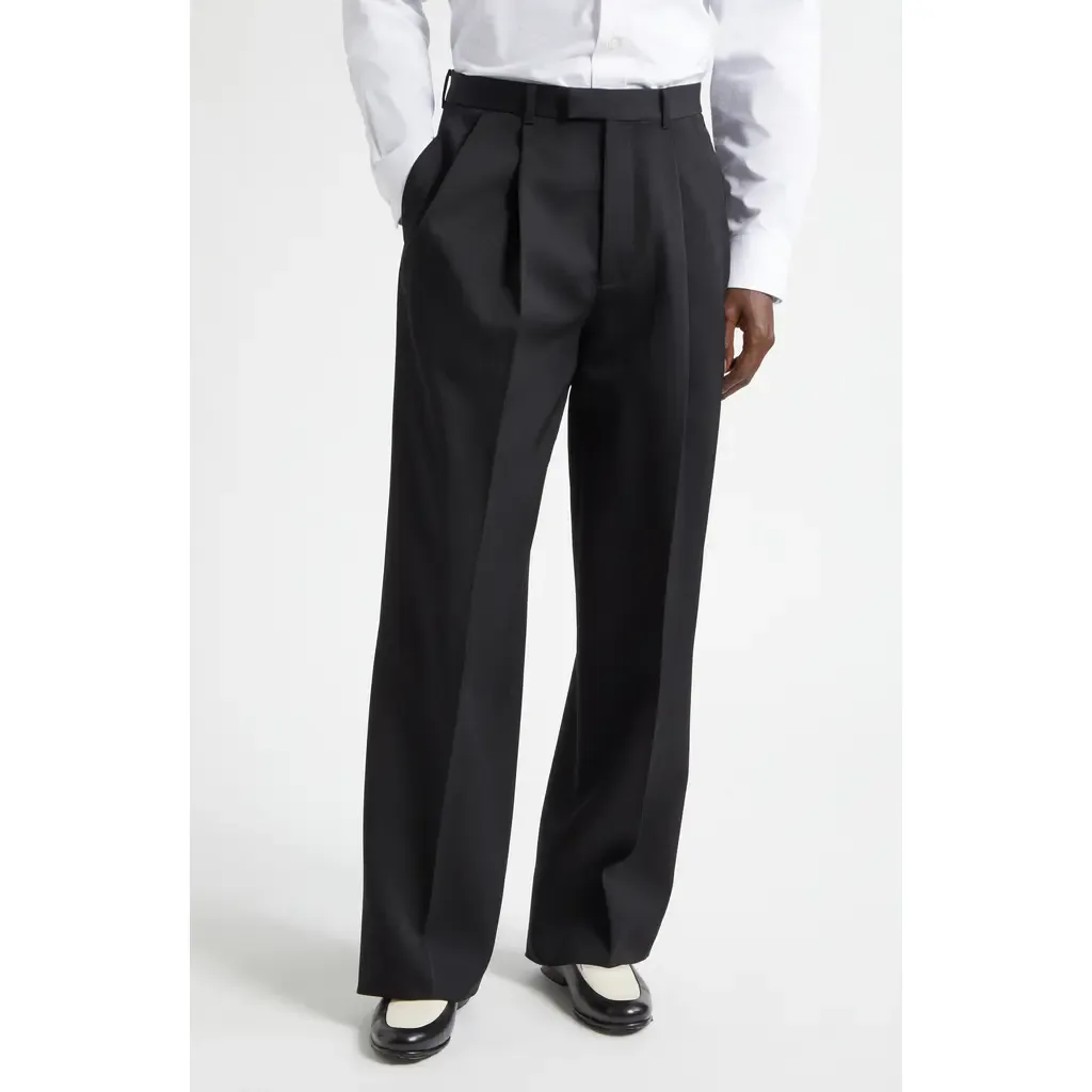 Pleated Cotton Pants by Givenchy