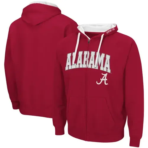 Colosseum Alabama Crimson Tide Full-Zip Hoodie by COLOSSEUM