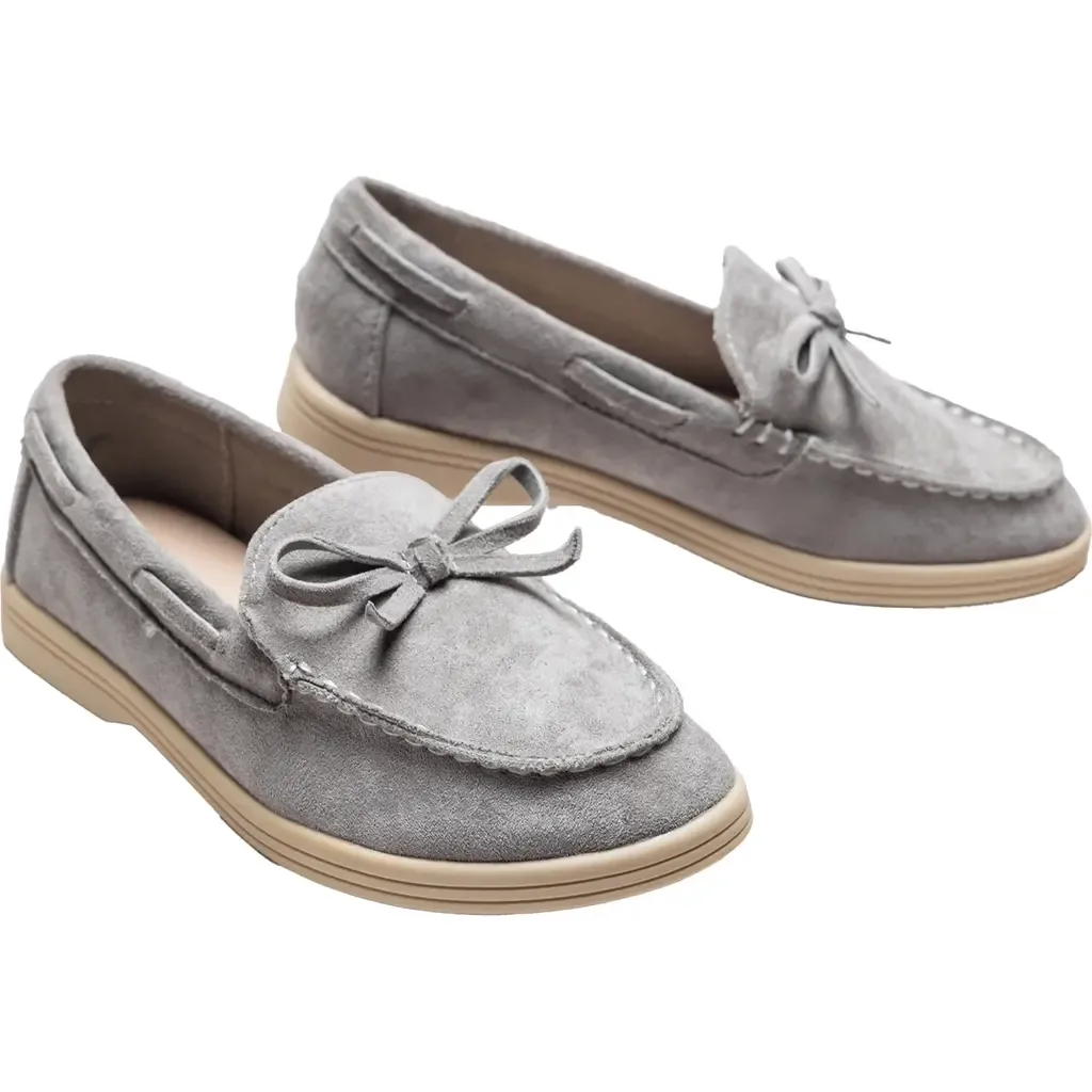 Suede Moccasin Loafers by MOUSTACHE