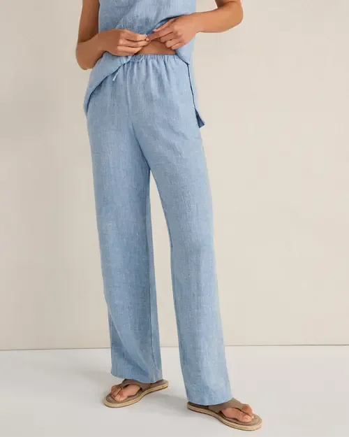 Linen Slim Pants by Haven Well Within