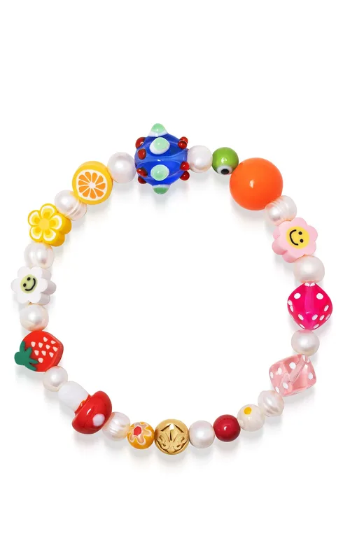 Berry Pearl Bracelet by Nialaya