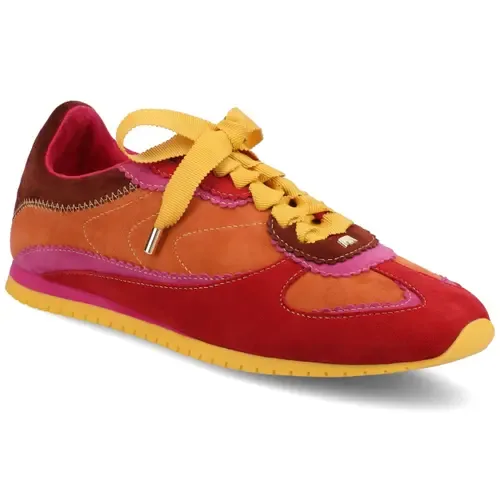 The Speedbird Sneaker in Multi Burnt Orange Suede by Birdies