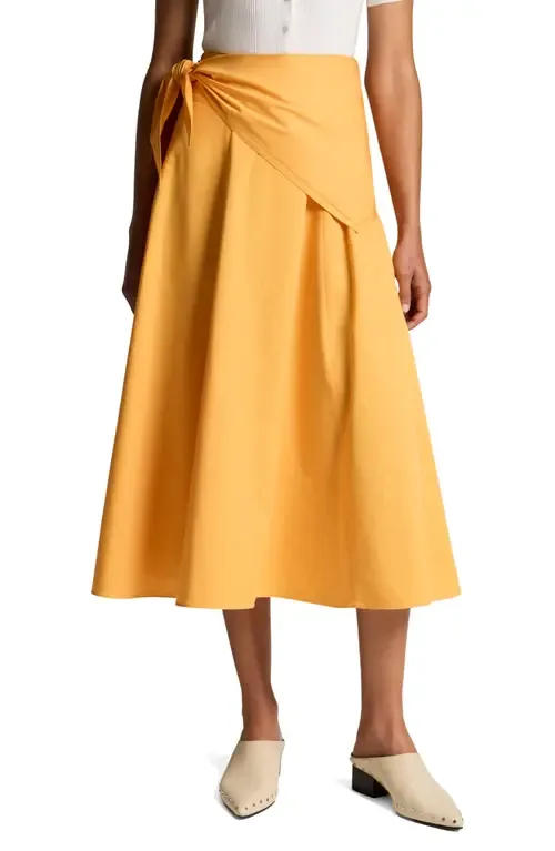 Scarf Tie Midi Skirt by Vince