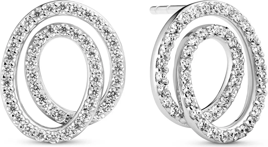 Earrings Spirale Due in 925 Sterling Silver