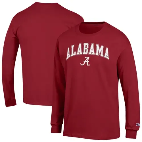 Champion Crimson Alabama Crimson Tide Arch Over Logo Long Sleeve T-Shirt