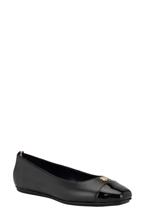 Bekim Cap Toe Flat by Tommy Hilfiger