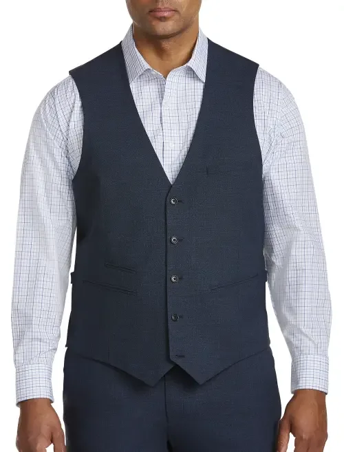 Performance Mélange Suit Vest by Synrgy by DXL