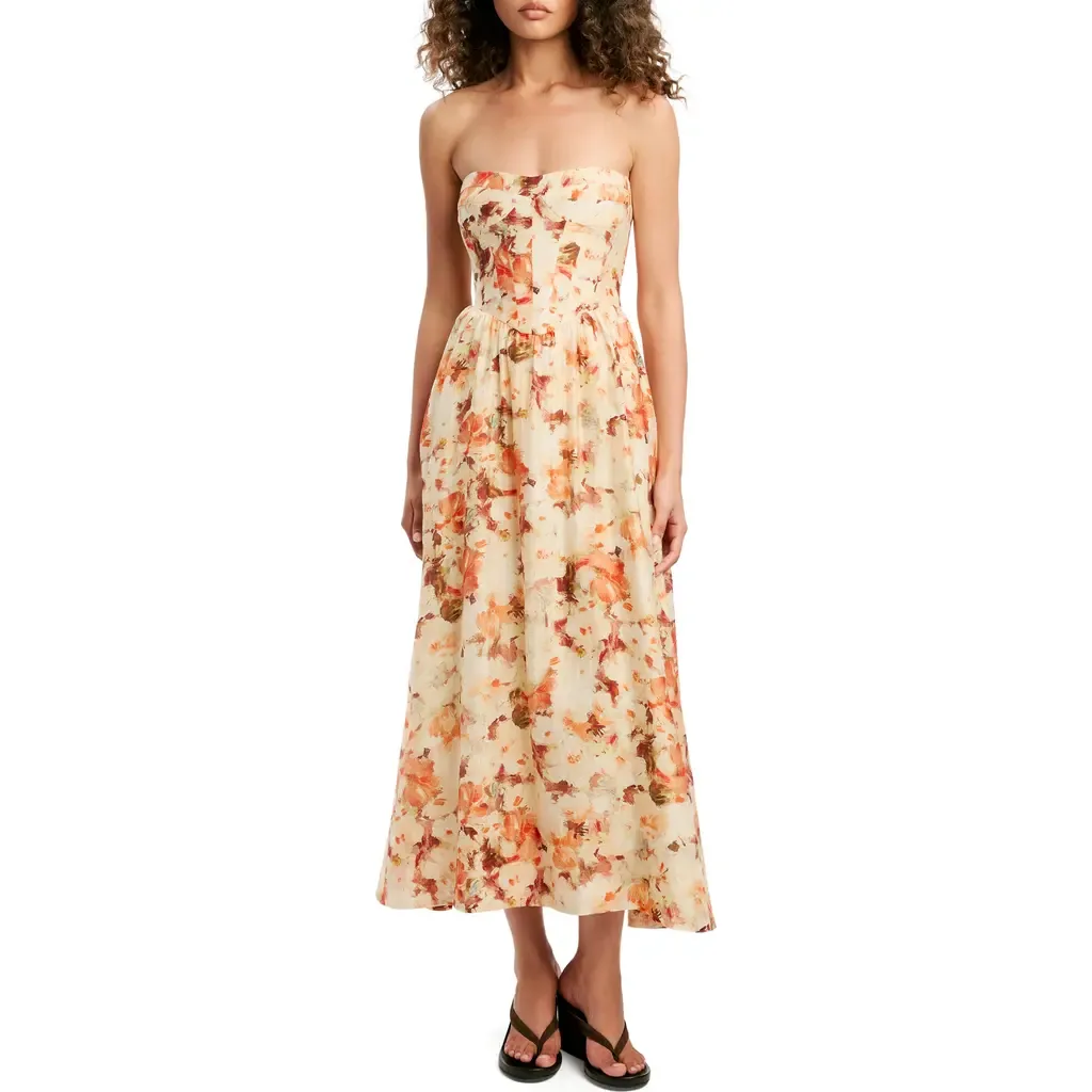 Lola Strapless Corset Dress by Bardot