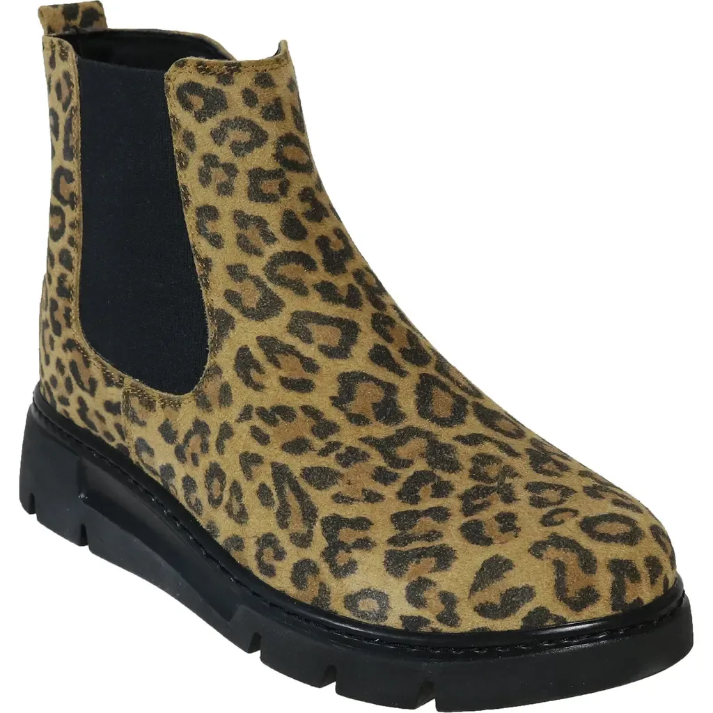 Promo Leather Chelsea Boot in Leopard Suede by David Tate