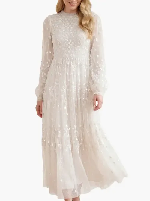 Clover Long Sleeve Maxi Gown by Needle & Thread