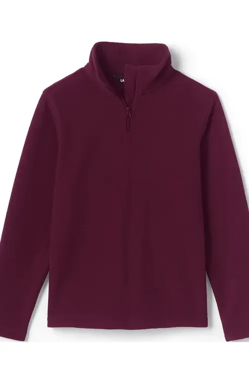 School Uniform Lightweight Fleece Quarter Zip Pullover by Lands' End
