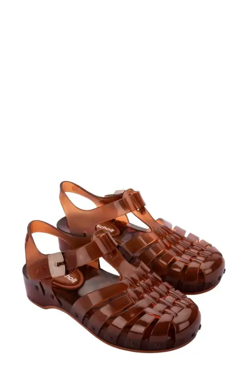 Melissa x Scholl Possession Pescura Ankle Strap Platform Fisherman Sandal by Melissa
