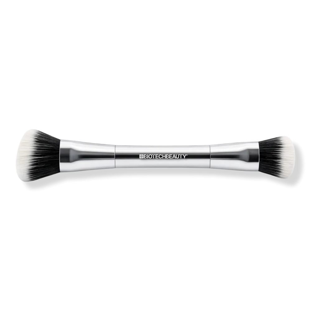 BiomeBlend™ Dual-Ended Sculpt + Blend Cheek Brush with Antimicrobial Fibers by BiotechBeauty