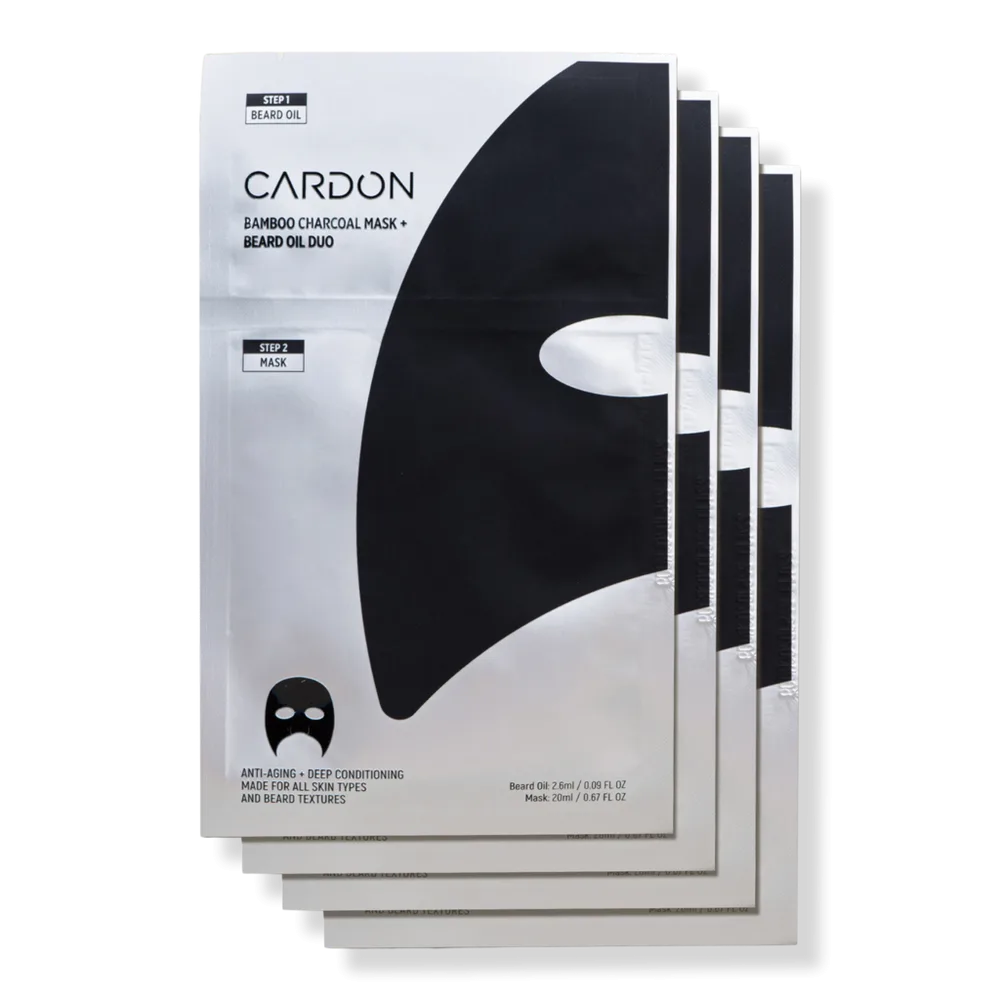 Bamboo Charcoal Mask + Beard Oil by Cardon Skincare