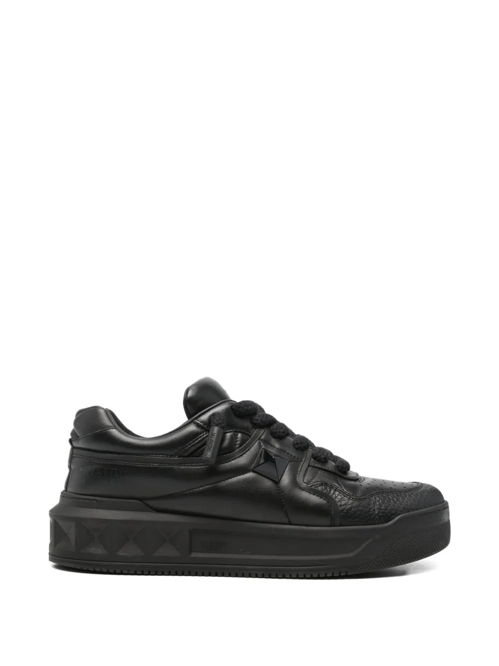One Stud XL Leather Sneakers by Valentino Garavani Pre-Owned