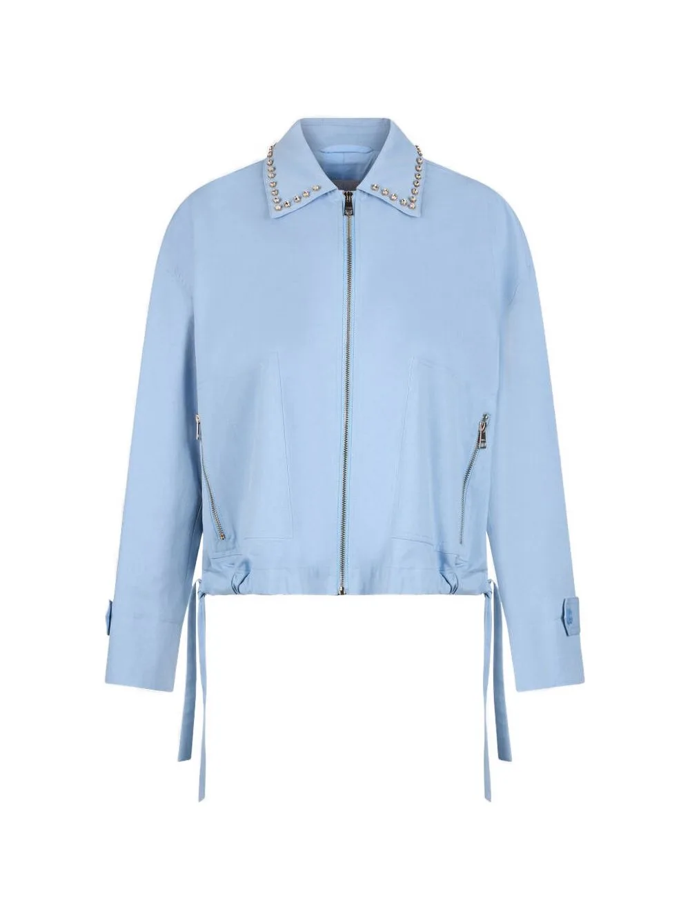 Bomber Jacket with Bejewelled Embellishment by LIU JO