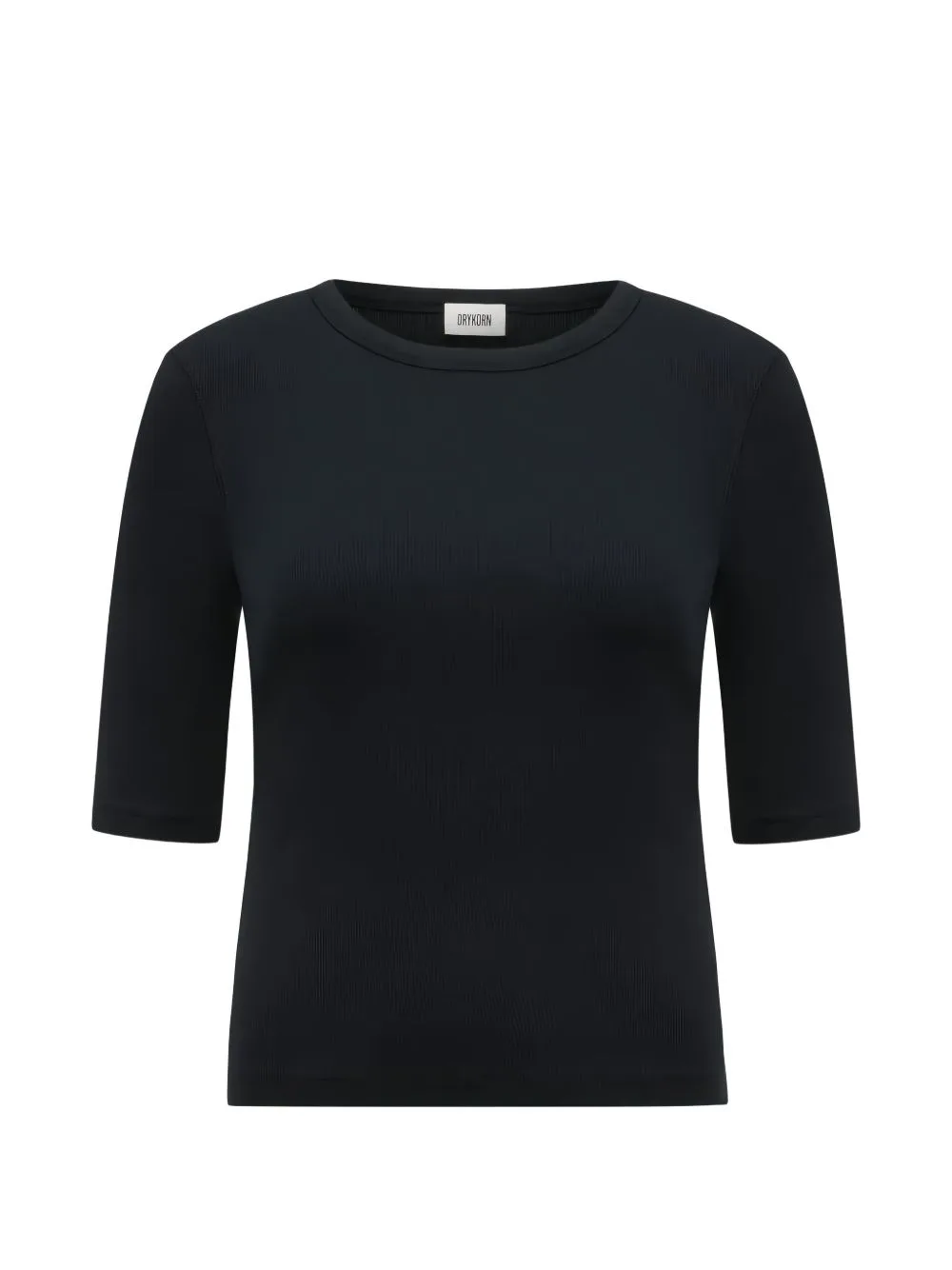 Selay Ribbed-Knit Short-Sleeve Slim-Fit Cotton T-Shirt by Drykorn