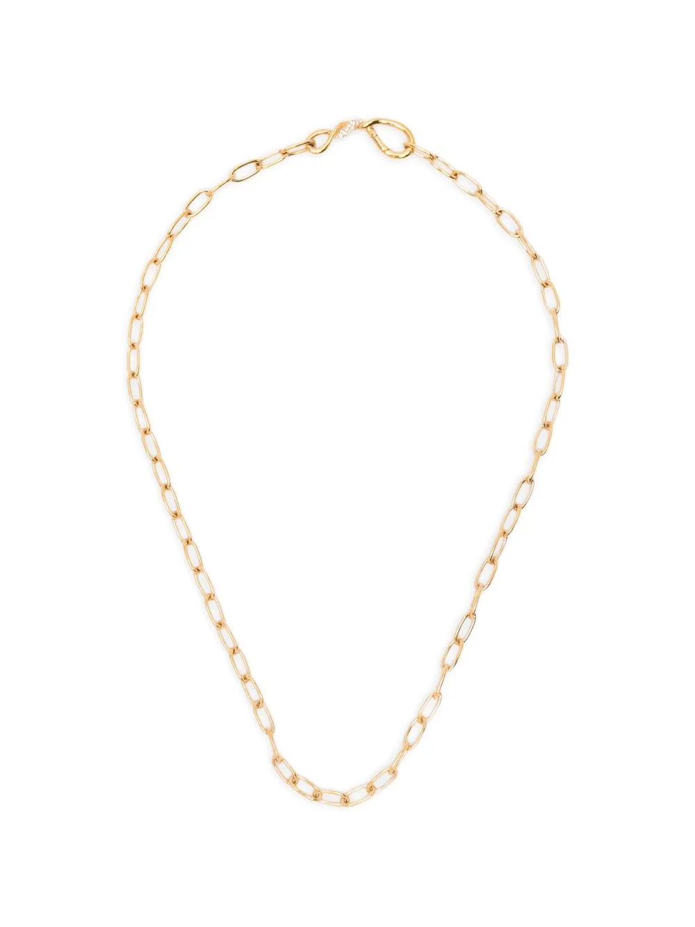 Molten Snow Paperclip Chain Necklace