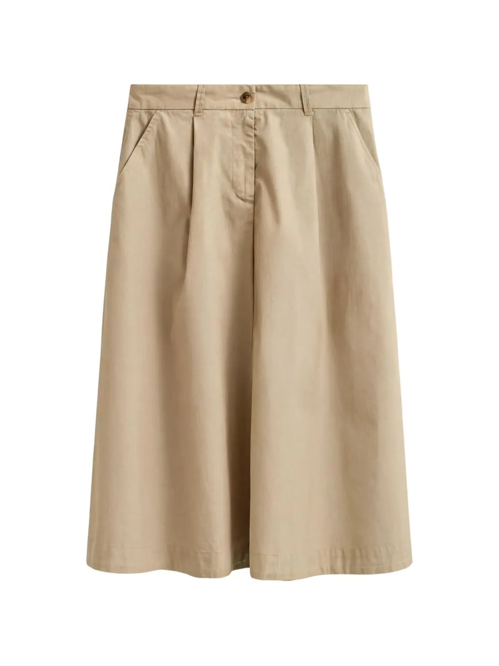Pleated A-Line Midi Skirt by Gant