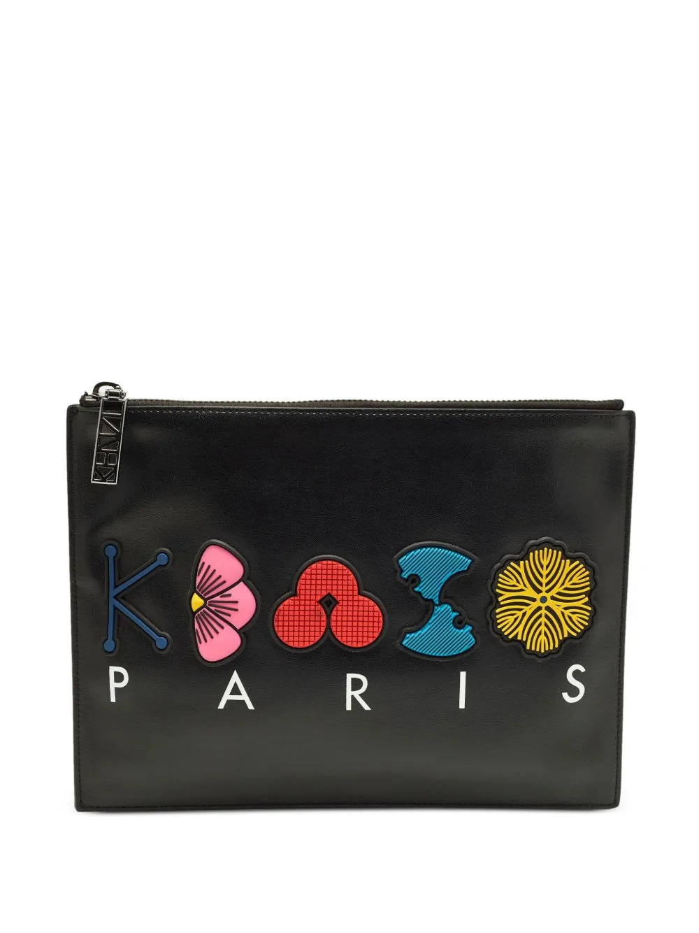 Logo-Patch Clutch Bag by Kenzo Pre-Owned