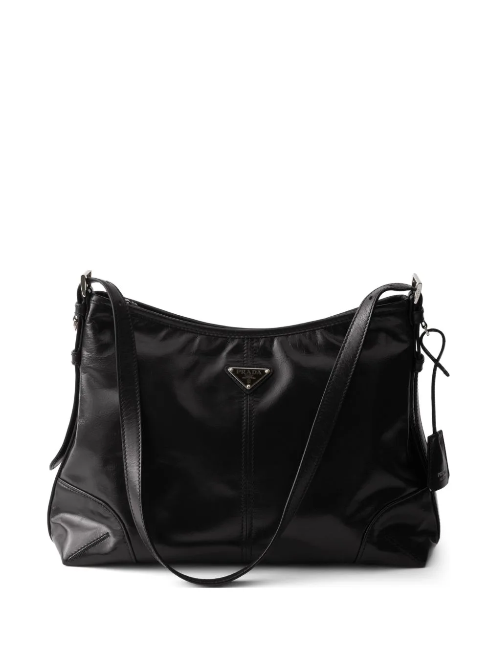 Aimèe Large Leather Shoulder Bag by Prada