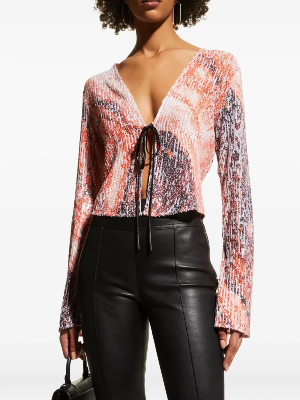 Ruddy Marble-Print Sequinned Blouse by In The Mood For Love