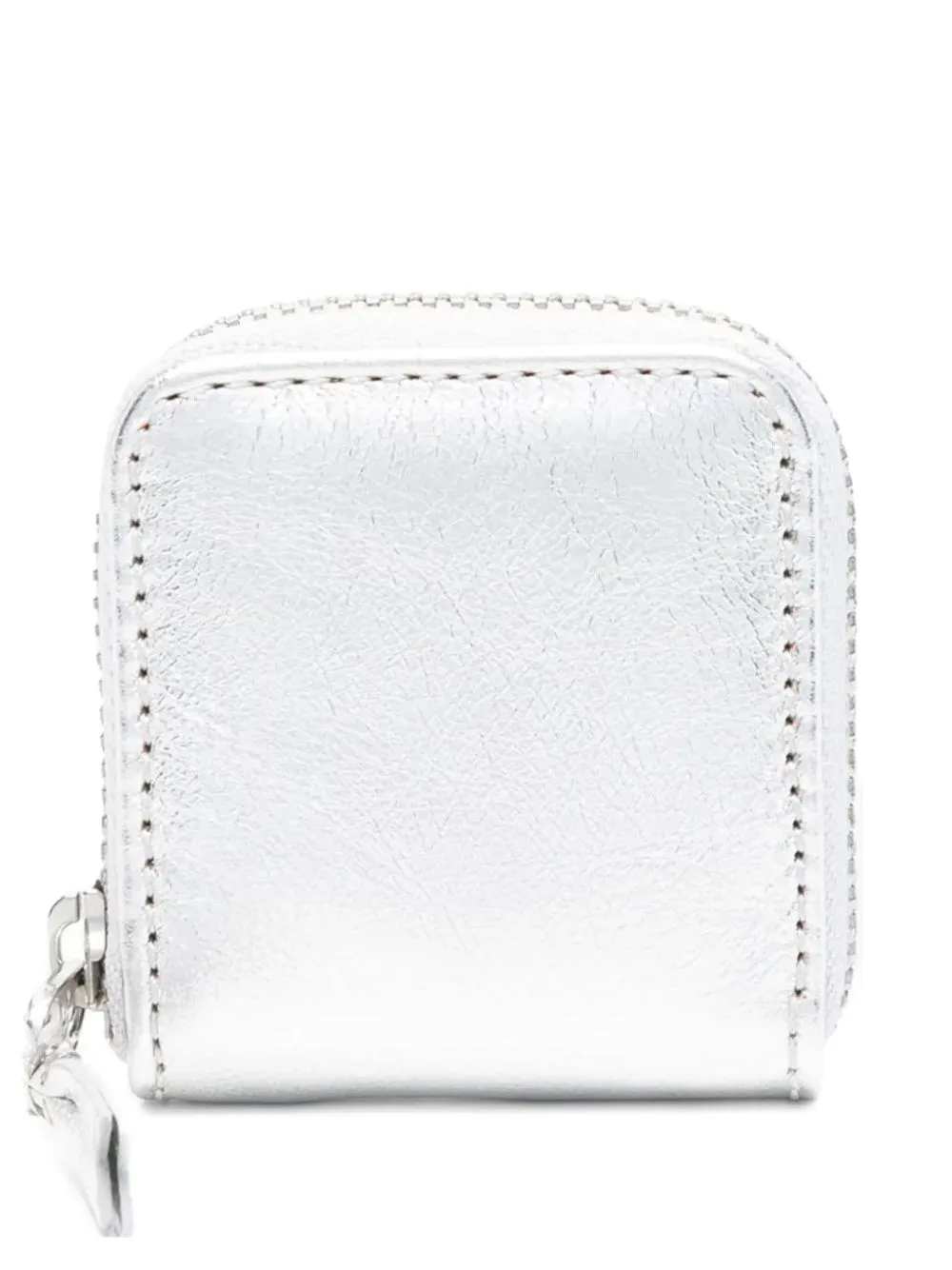Metallic Zip-Around Coin Purse by Comme Des Garçons Play