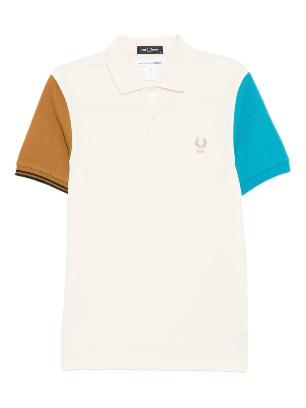 Comme Des Garçons Shirt x Fred Perry Colour-Block Short-Sleeve Polo Shirt by Comme Des Garçons Shirt