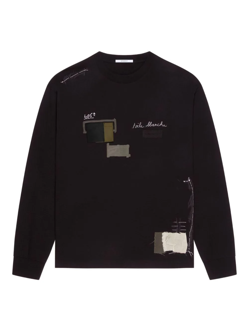Patchwork Long-Sleeve T-Shirt by Givenchy