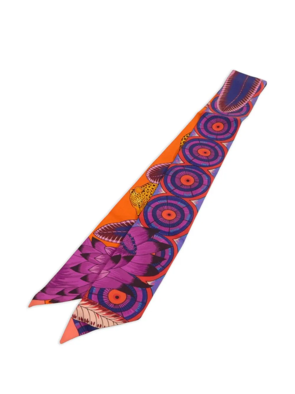 Twilly Animal-Print Scarf by Hermès Pre-Owned