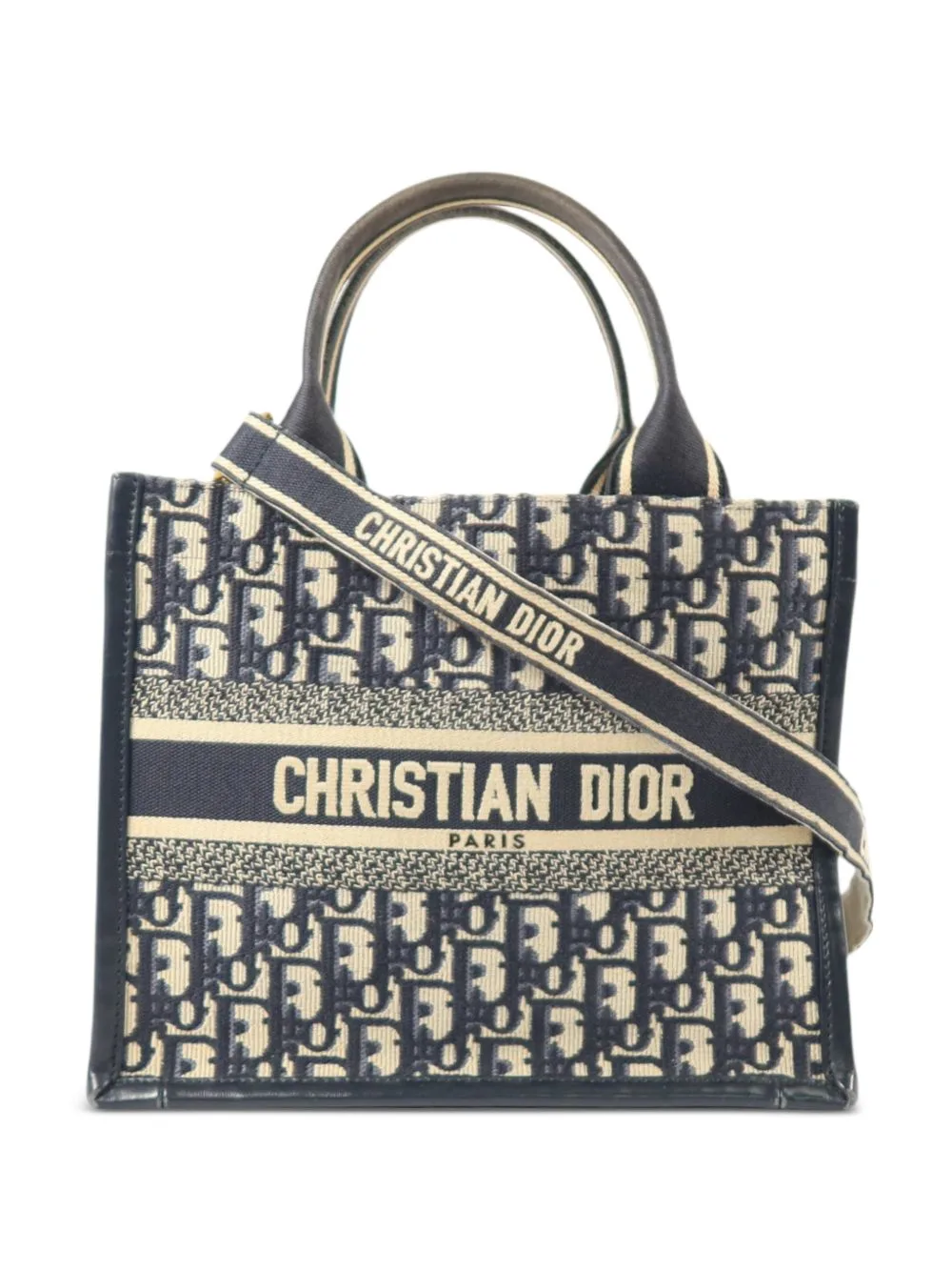 Oblique Book Tote Bag by Christian Dior Pre-Owned