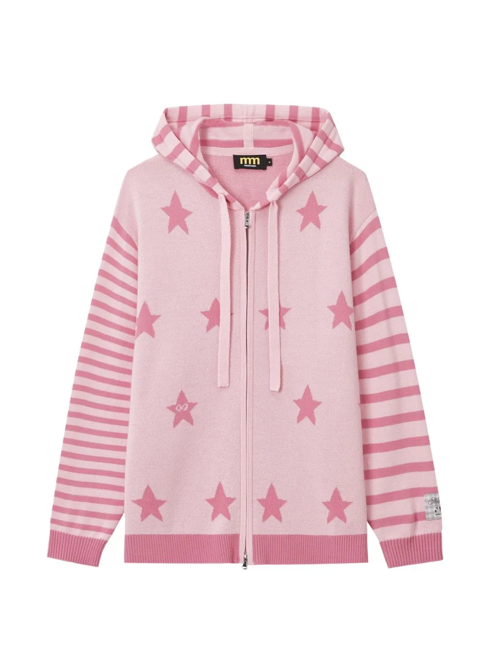 Star-Intarsia Striped Cardigan by Mini Cream