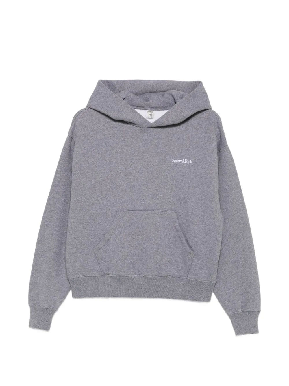 Logo-Embroidered Pouch-Pocket Hoodie by Sporty & Rich
