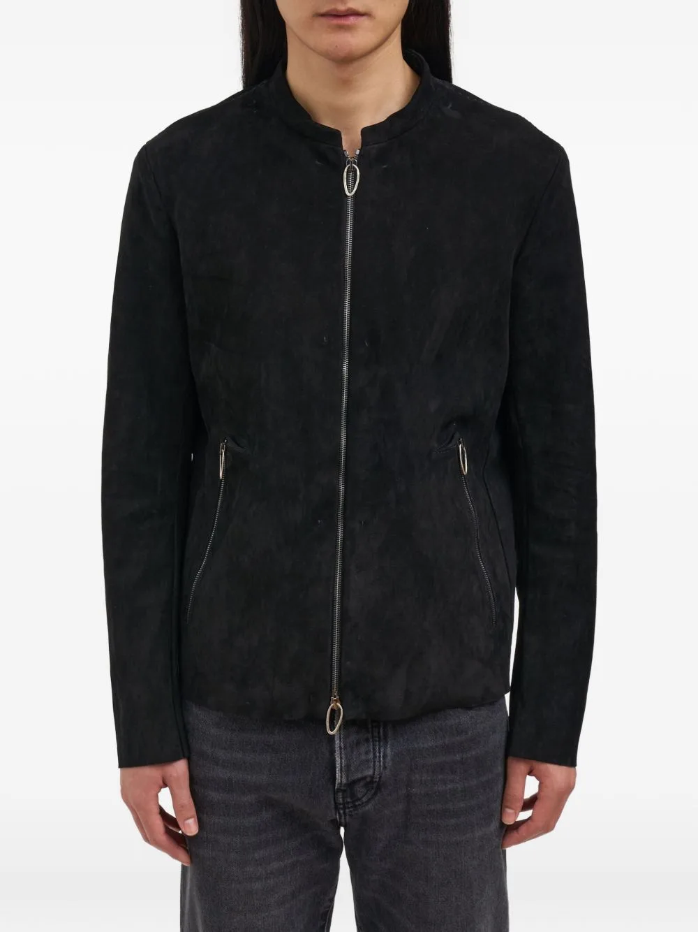 Suede Zip-Up Jacket by Daniele Basta