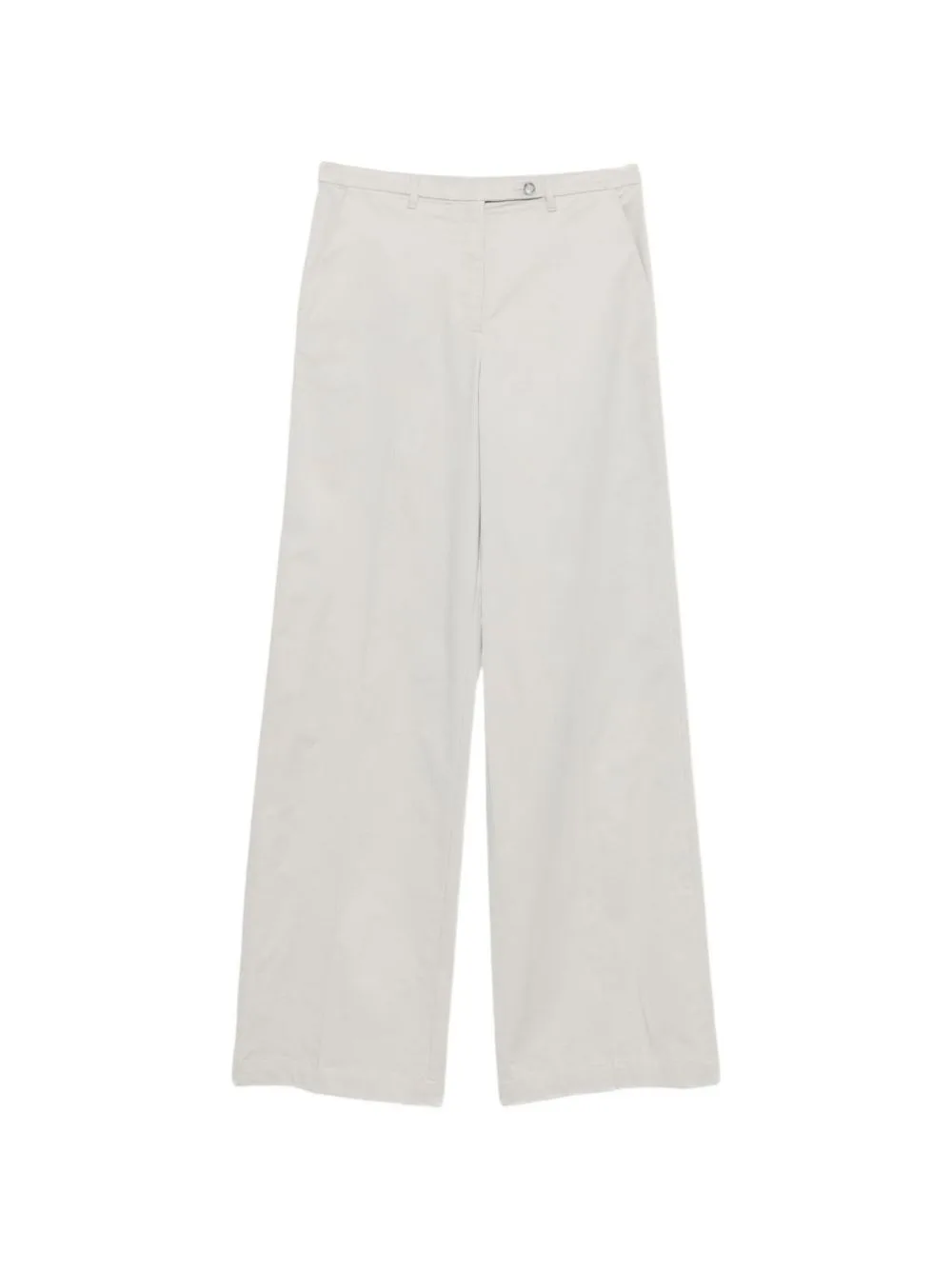 Wide-Leg Cotton Trousers by Emporio Armani
