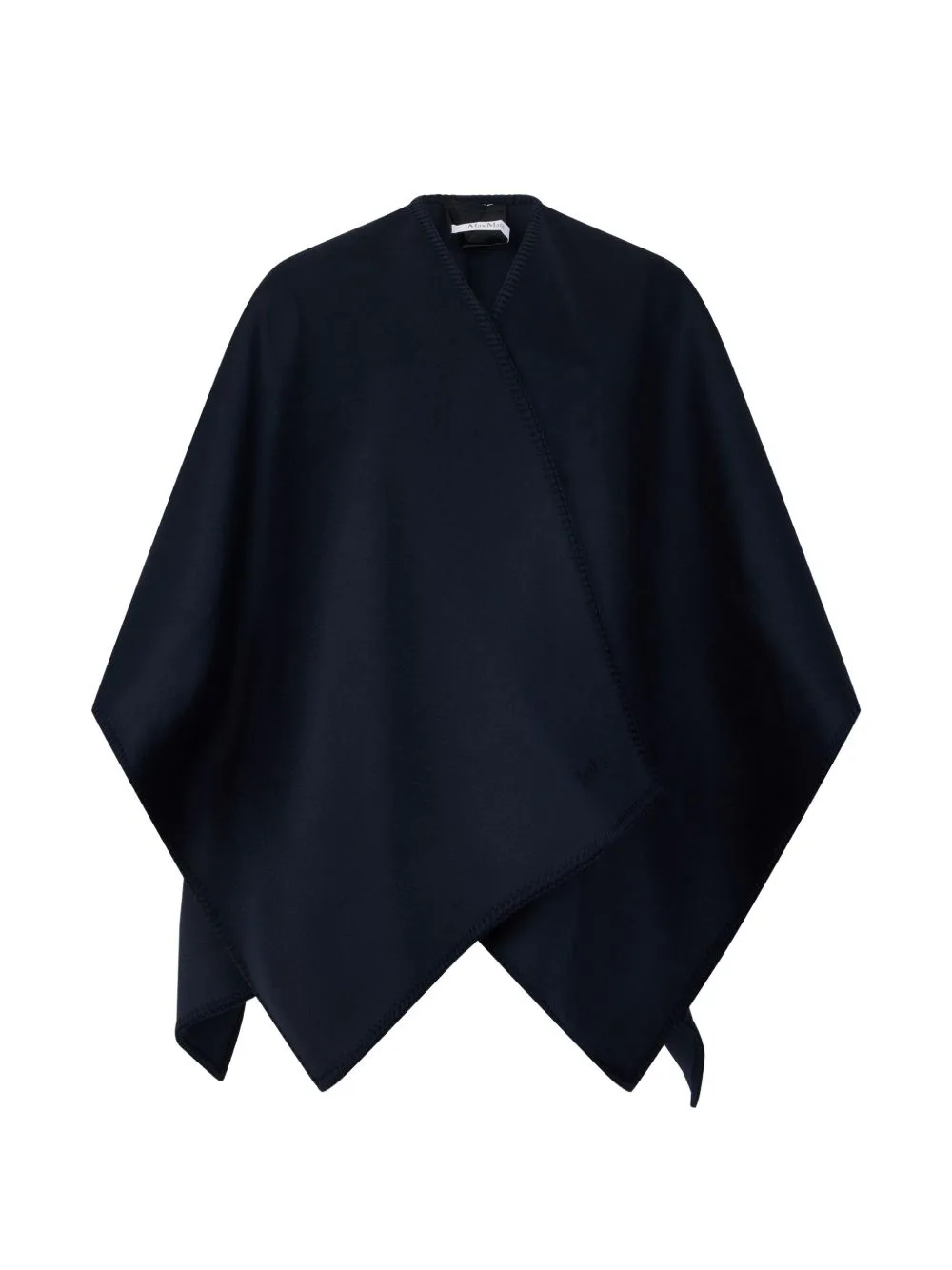 Blanket-Stitch Cape Jacket