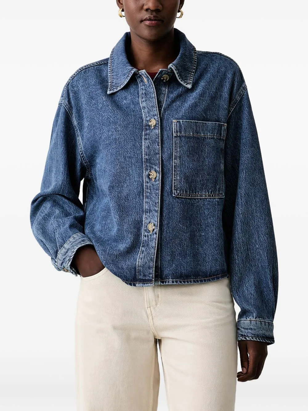 Patch-Pocket Denim Jacket by Marc O'Polo