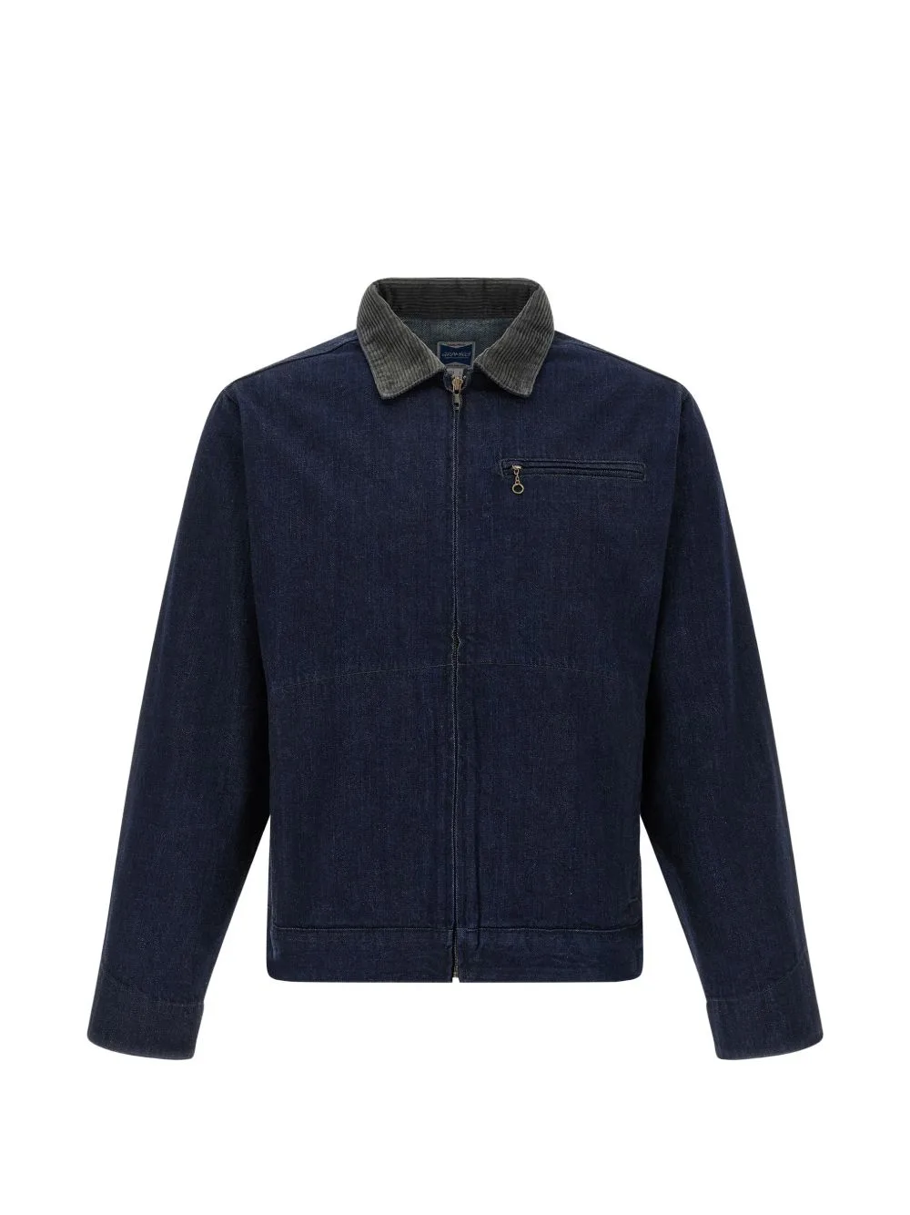 Corduroy-Collar Japanese Denim Jacket by Gramicci