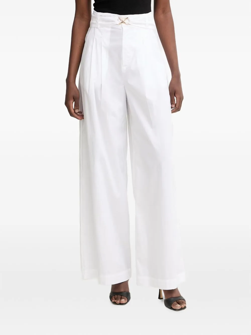 Pleated Wide-Leg Trousers by TWINSET