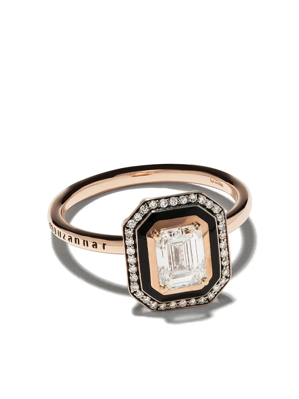 18kt Rose Gold Diamond Mina Ring by Selim Mouzannar