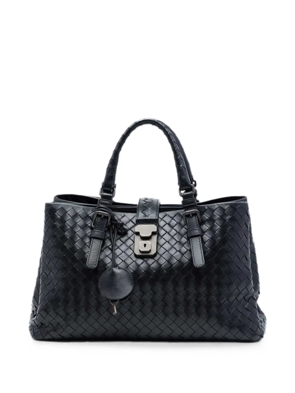 2012-2026 Small Nappa Intrecciato Roma Satchel by Bottega Veneta Pre-Owned