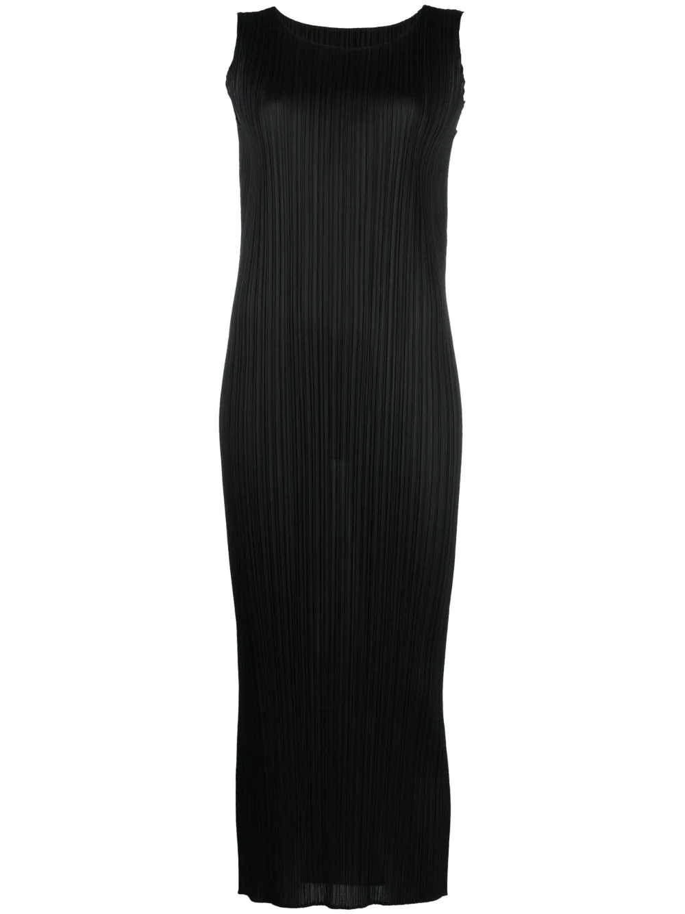 Sleeveless Pleated Midi Dress
