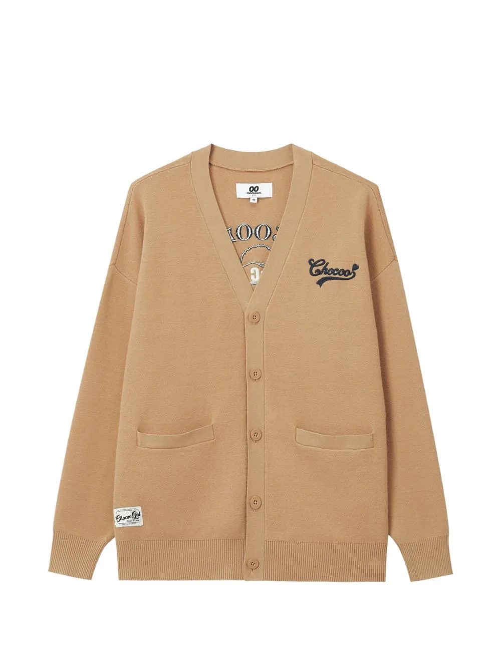 Logo-Embroidered Button-Up Cardigan by CHOCOOLATE